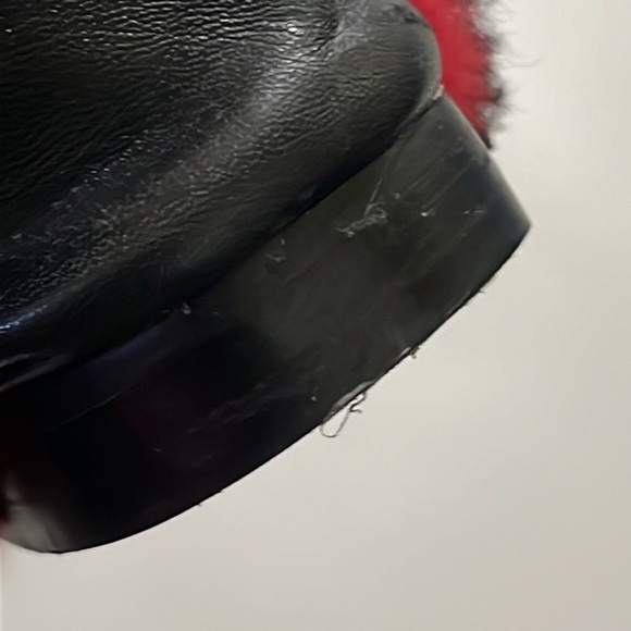 COACH Holly Slipper Size 6 Red Black Rasberry - Picture 8 of 10